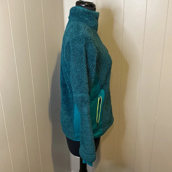 Columbia Women’s Small Fleece Jacket Pockets Turtleneck Full Zip Up - Picture 3 of 9